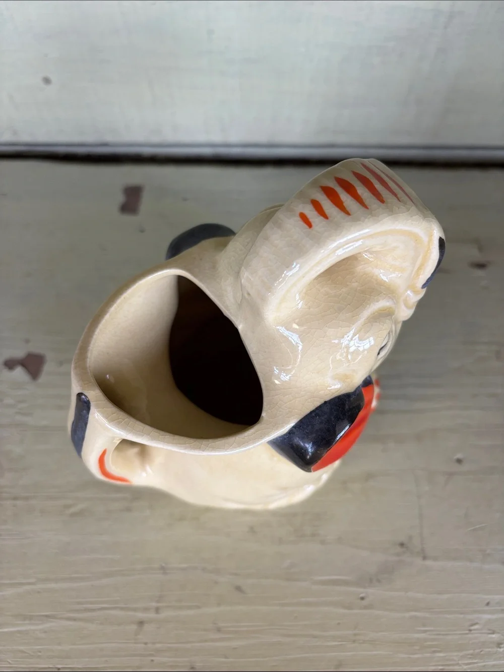 Vintage Japanese elephant ceramic cream pitcher